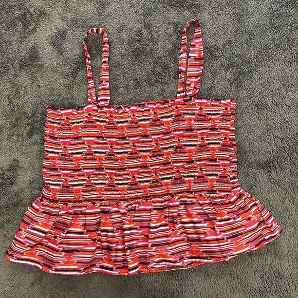 Loft Smocked Peplum Cami NWOT - Picture 6 of 12